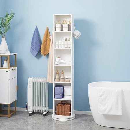 Columna giratoria de MDF con espejo - Hogar | Elvora