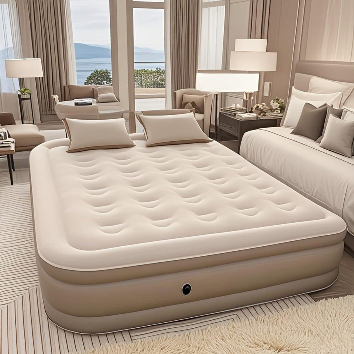 Colchón inflable doble confort - Destockage | Elvora