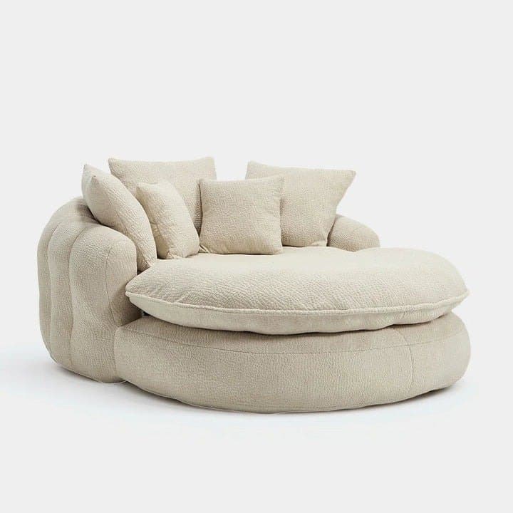 Sillón cocoon de chenilla - 3