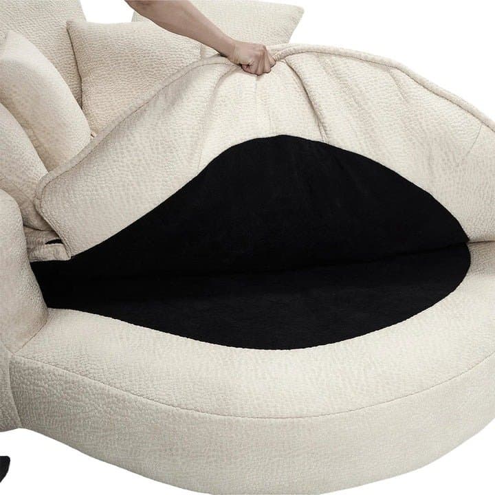 Sillón cocoon de chenilla - 4