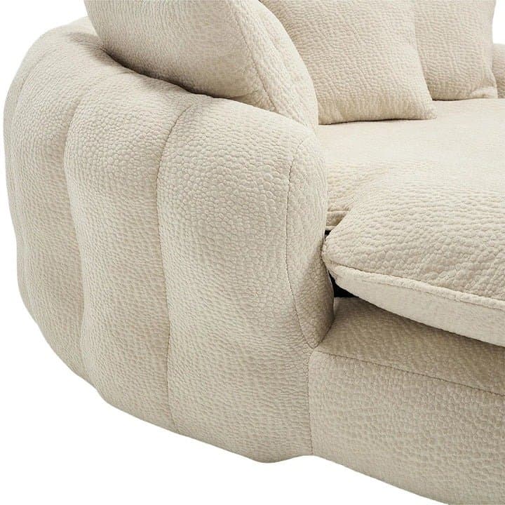 Sillón cocoon de chenilla - 5
